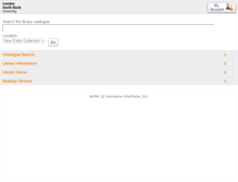 Tablet Screenshot of lispac.lsbu.ac.uk