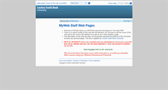 Desktop Screenshot of myweb.lsbu.ac.uk